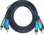 Component Video Cable High Quality RGB Plug to RGB Plug   2M/6FT